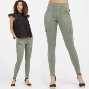 Spanx Gray Cargo Skinny Pants